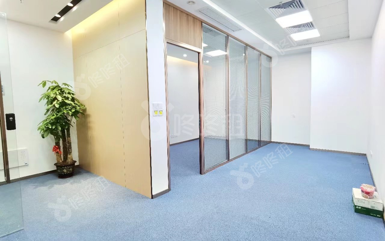 赛百诺大厦_97平_豪装_办公室开间