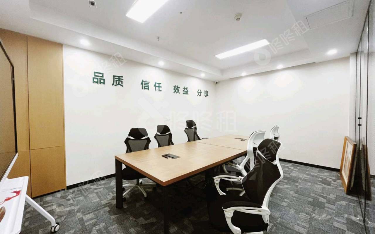 海松大厦_598平_精装_办公室隔间