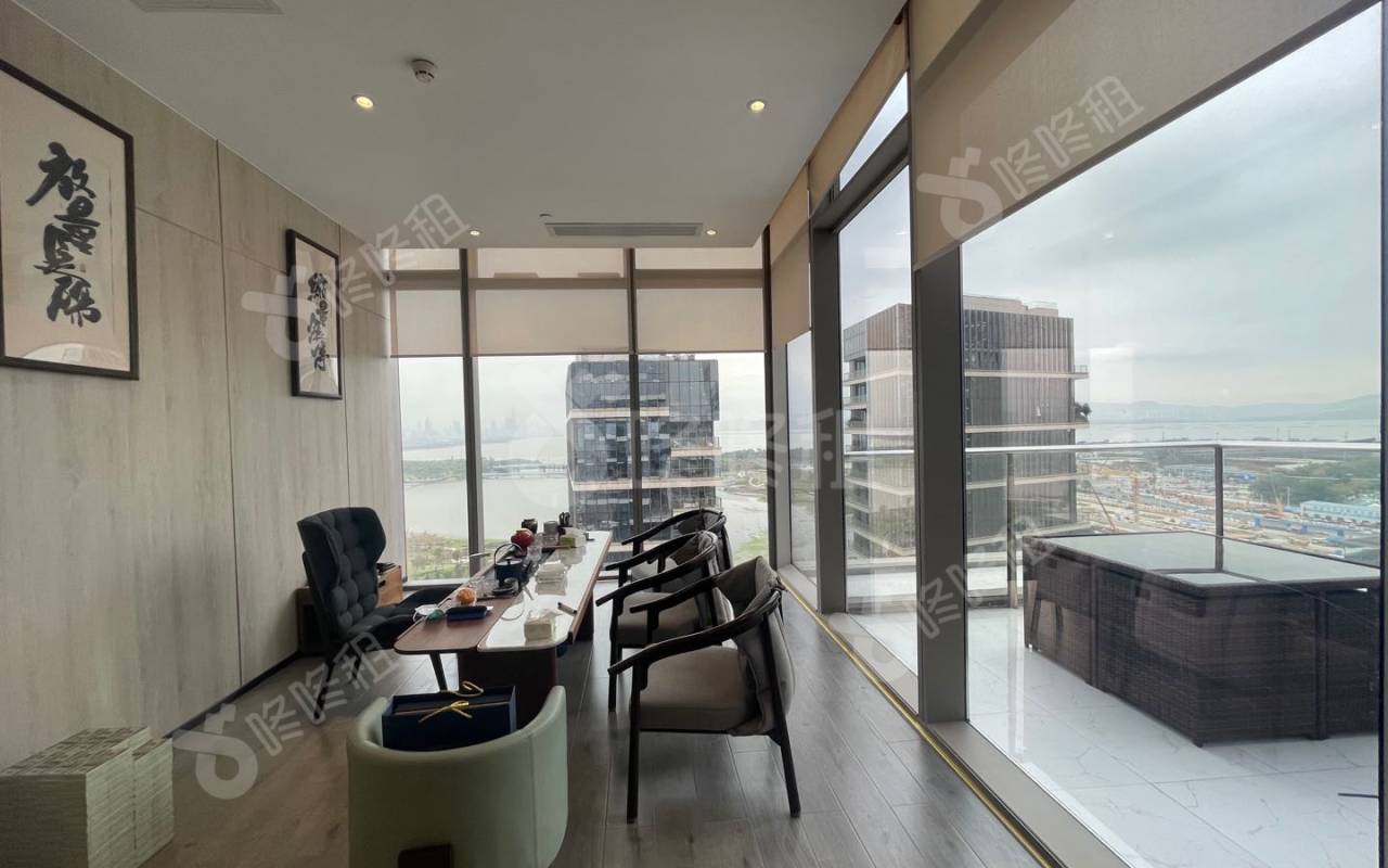 深圳湾一号_800平_豪装_办公室隔间