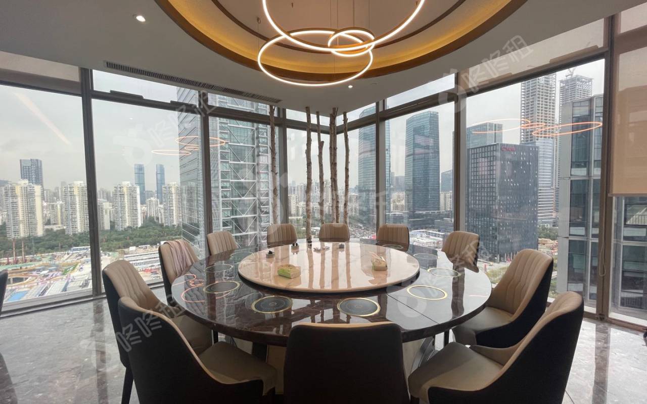 深圳湾一号_800平_豪装_办公室隔间