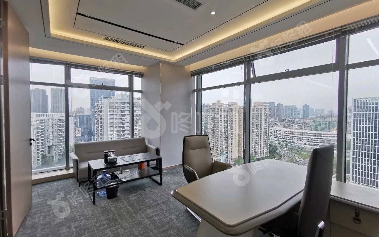 天利中央广场_302平_精装_办公室隔间