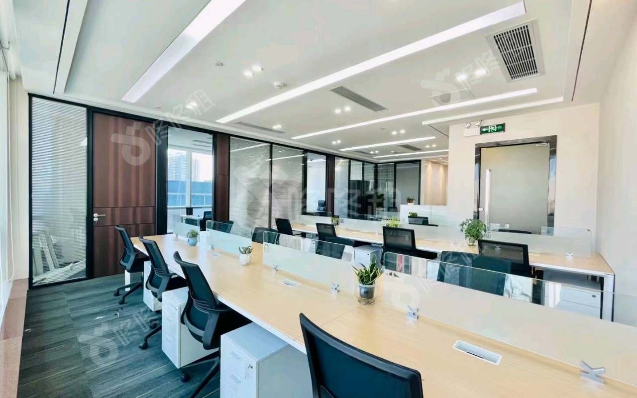 中洲控股中心_256平_精装_办公室开间