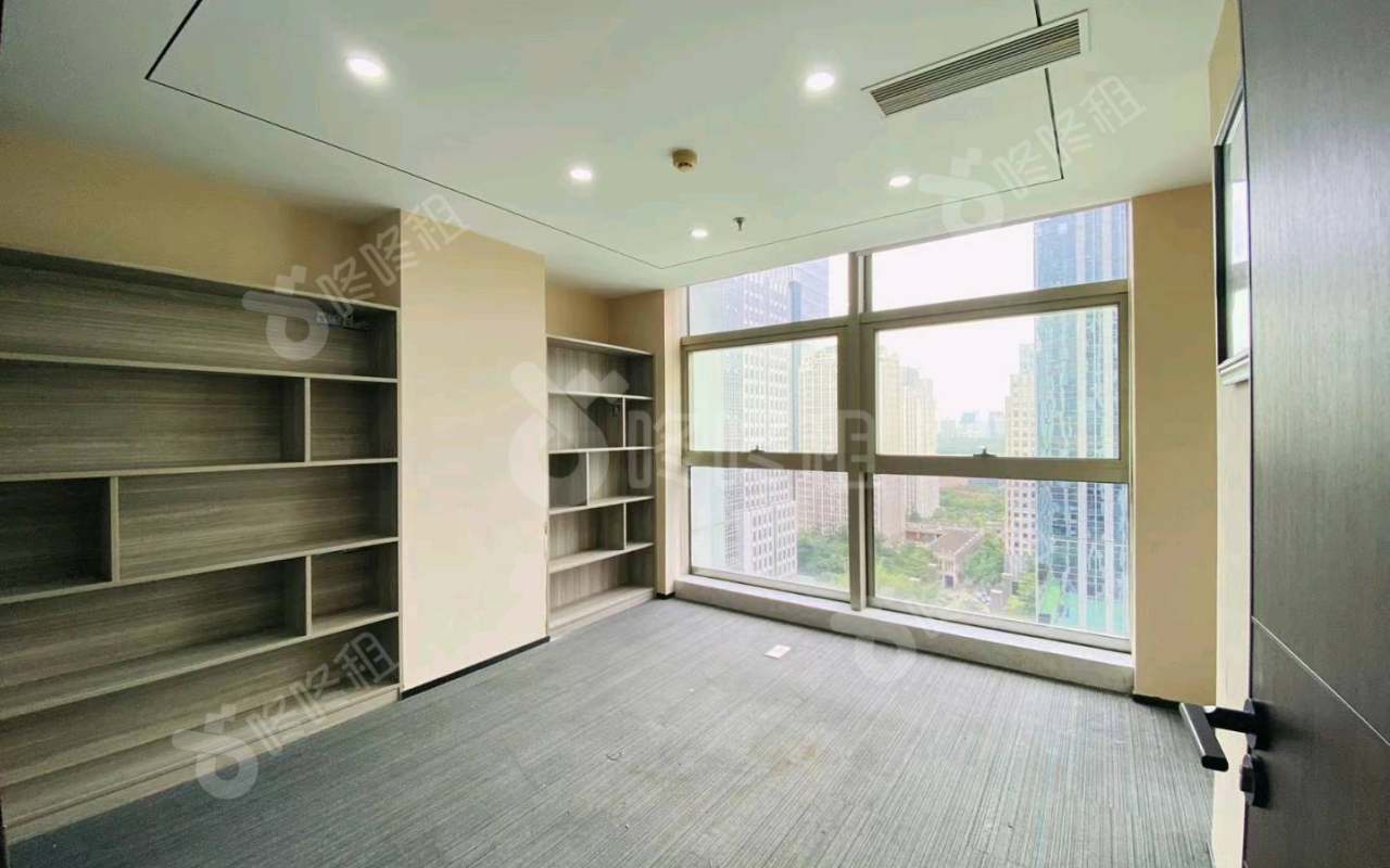 华融大厦_198平_精装_办公室隔间