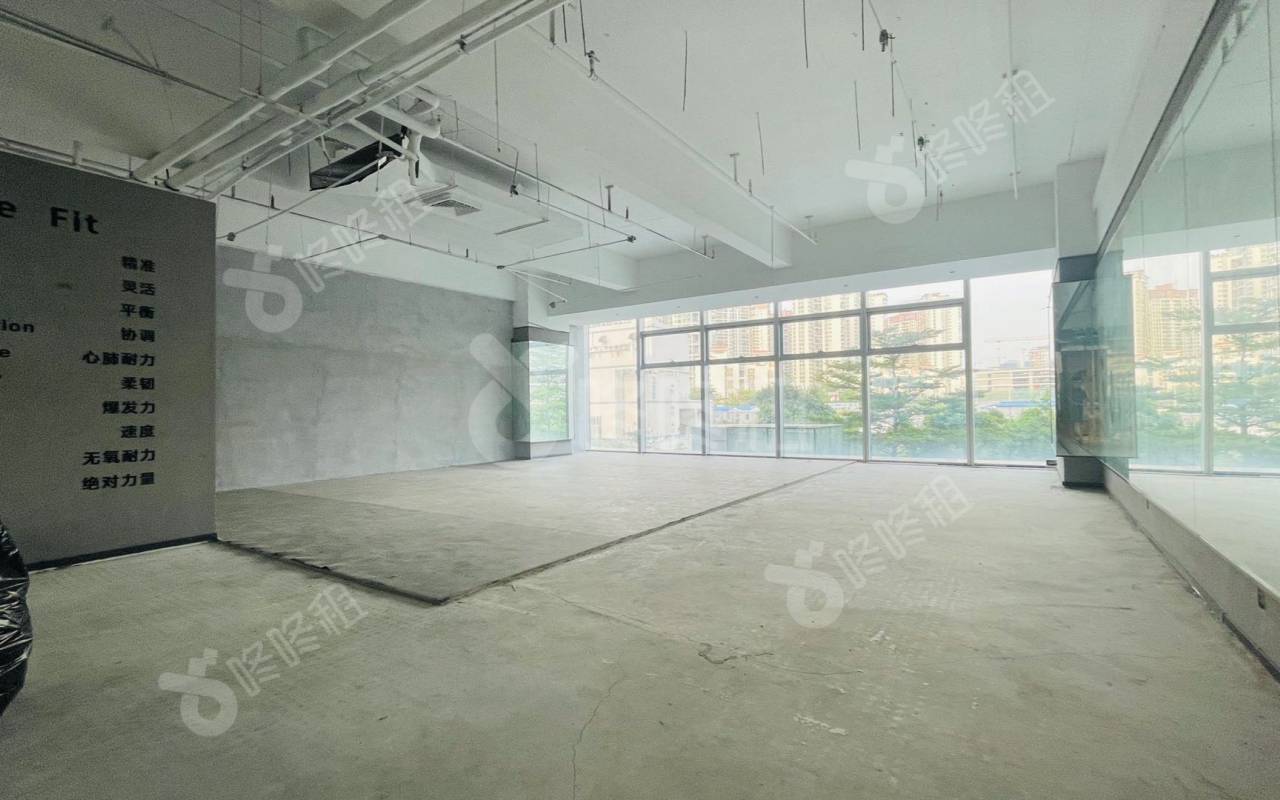 宝中卓越时代广场_490平_定制装修_办公室开间