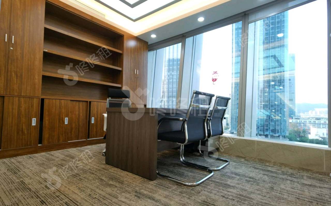 京基滨河时代_290平_精装_办公室隔间