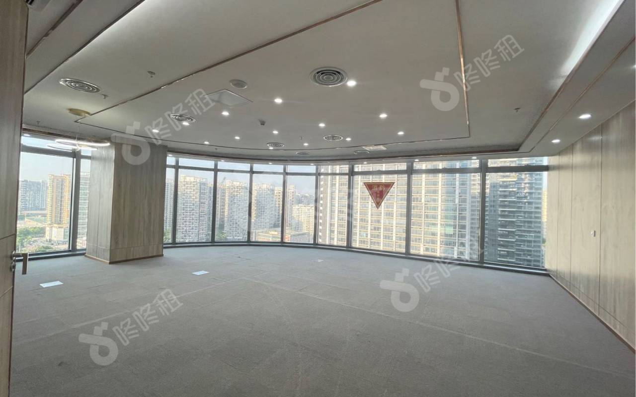 壹方中心_1555平_豪装_办公室隔间