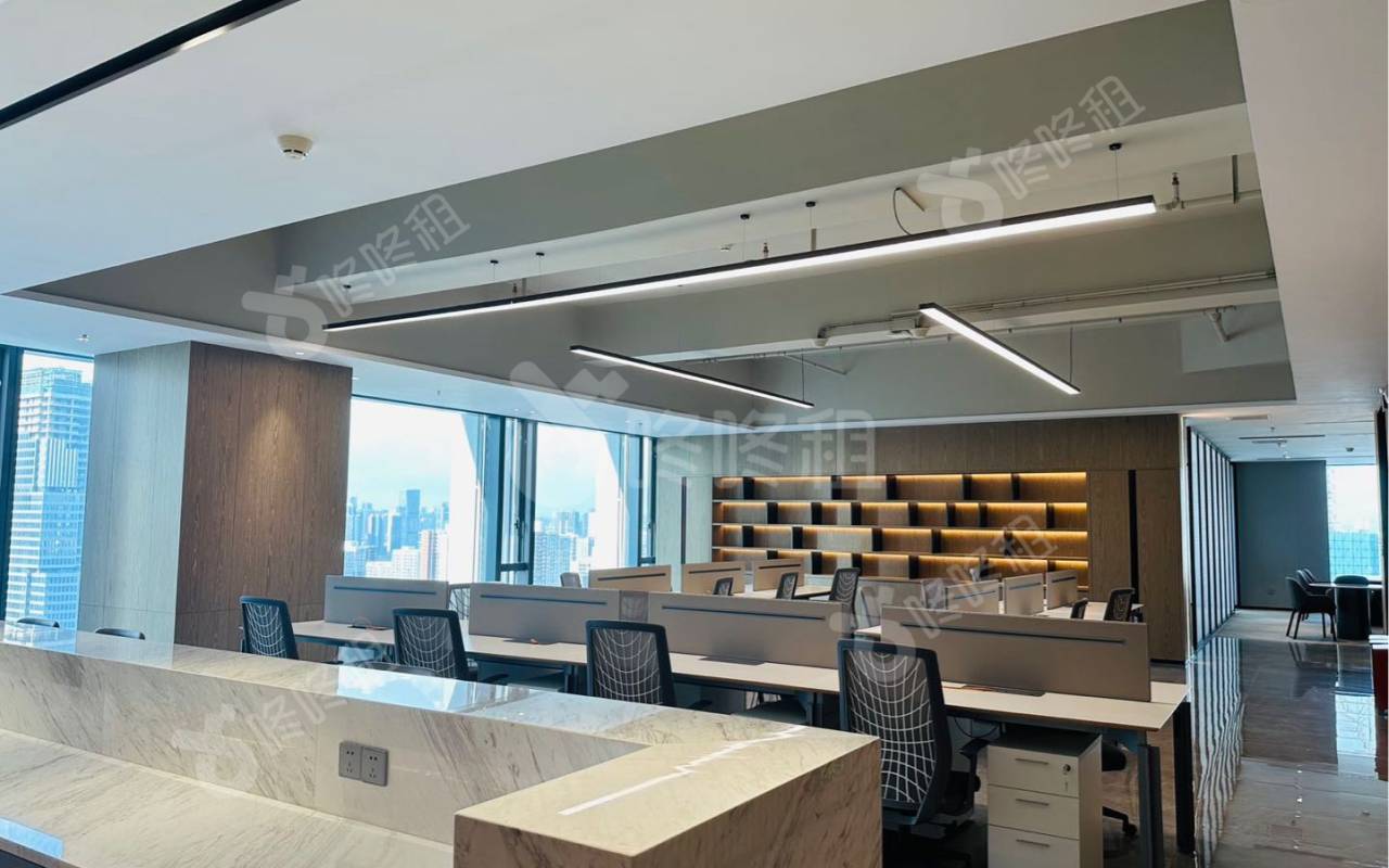 华润前海大厦_1195平_豪装_办公室开间