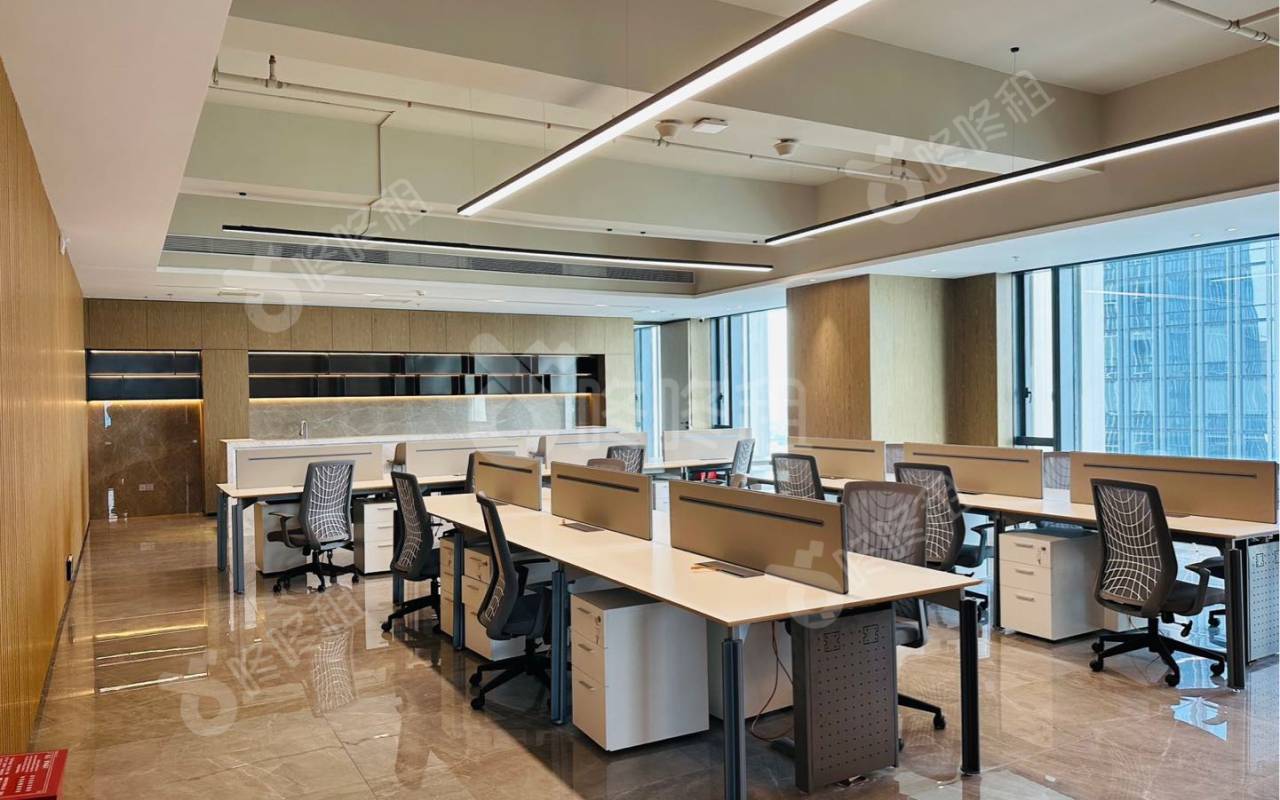 华润前海大厦_1195平_豪装_办公室开间