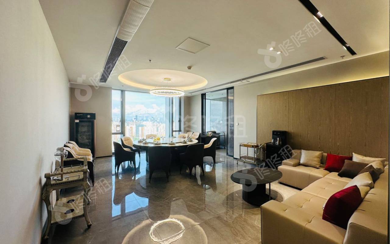 华润前海大厦_1195平_豪装_办公室隔间