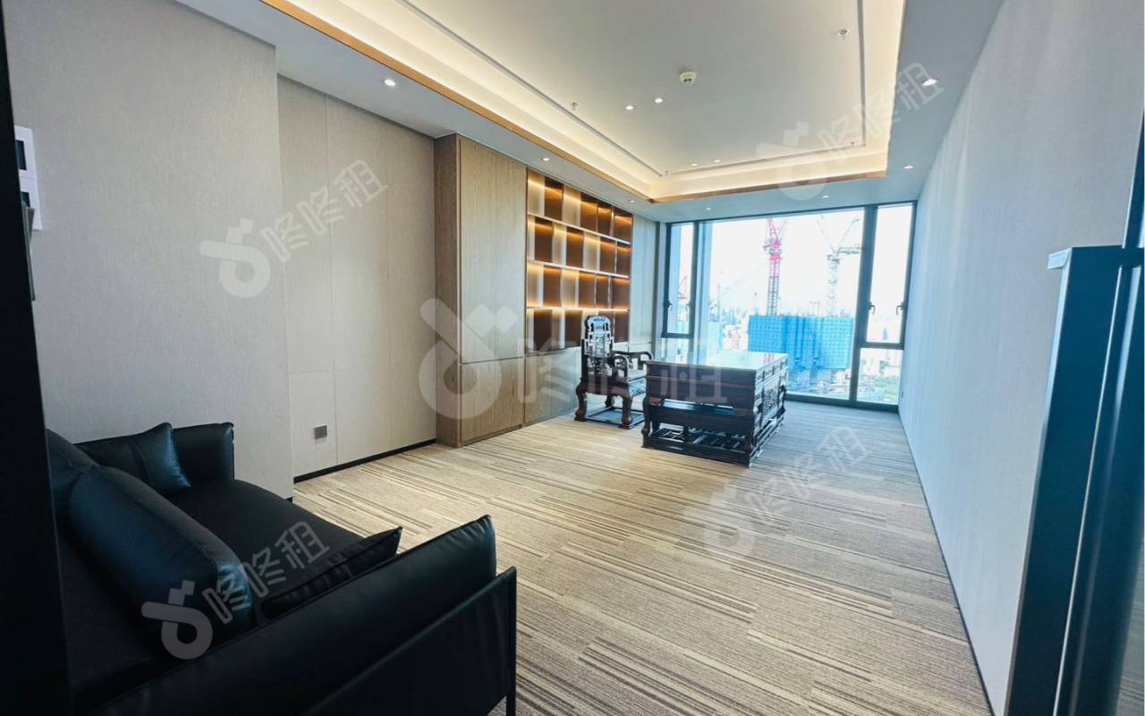 华润前海大厦_1195平_豪装_办公室隔间