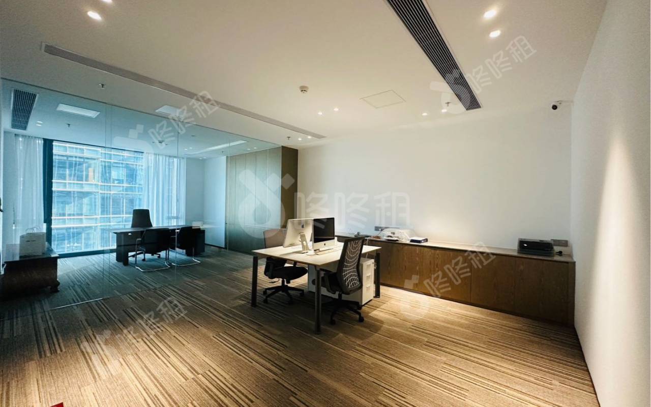 华润前海大厦_1195平_豪装_办公室隔间