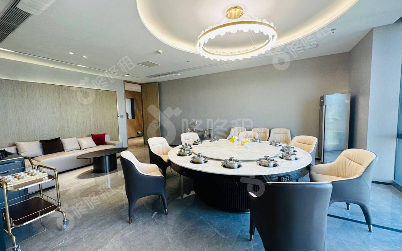 华润前海大厦_1195平_豪装_办公室隔间