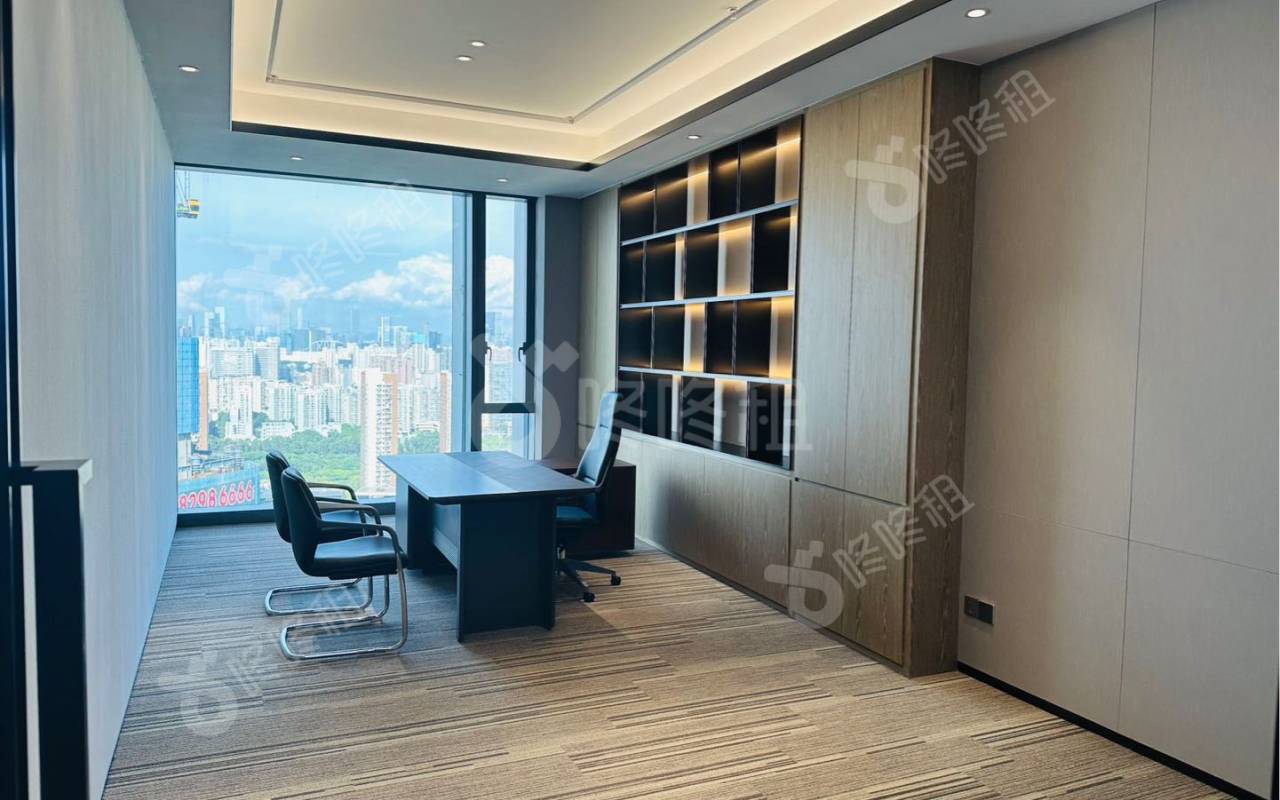 华润前海大厦_1195平_豪装_办公室隔间