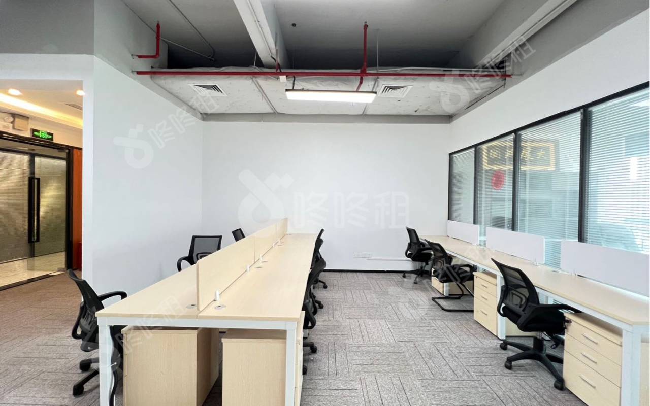 天明科技大厦_163平_精装_办公室开间