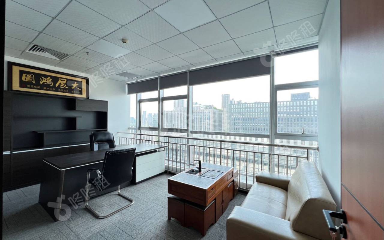 天明科技大厦_163平_精装_办公室隔间