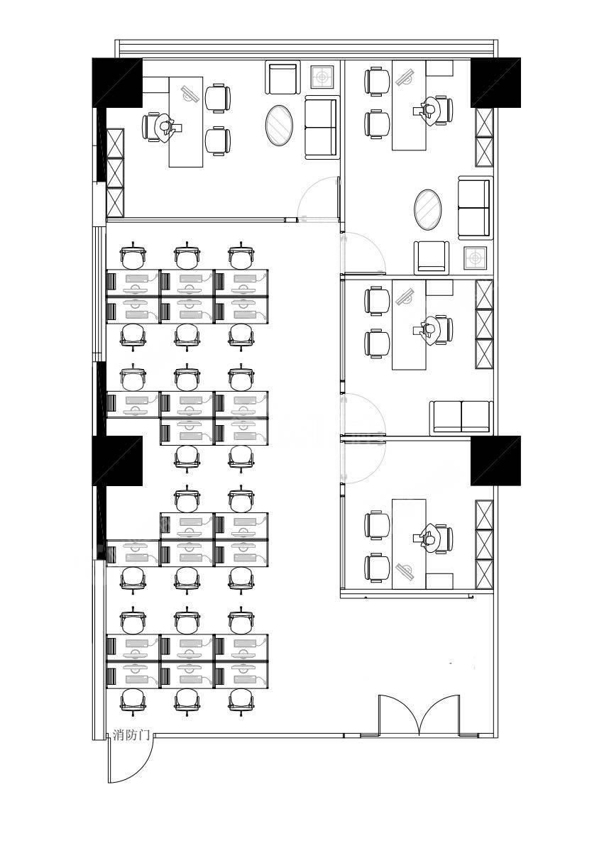 创新科技广场二期_343平_精装_户型图