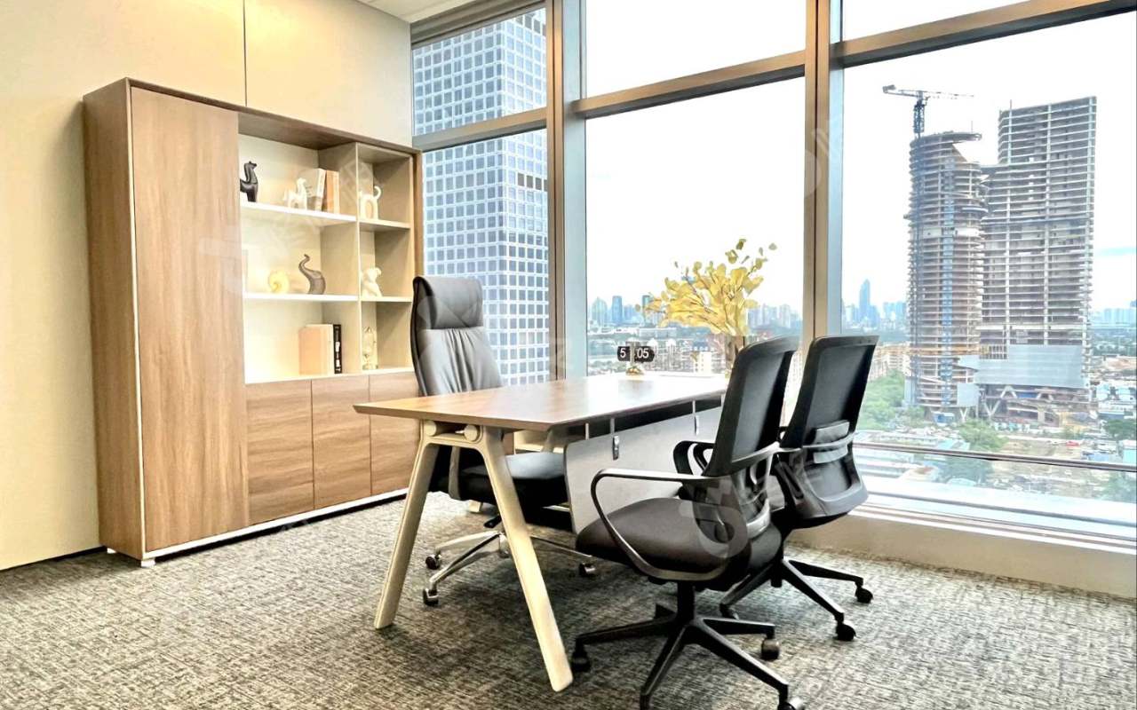 深圳湾SIC超级总部中心_139平_精装_办公室隔间