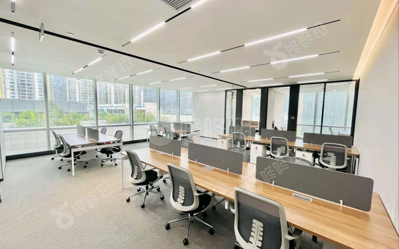 中洲控股中心_480平_精装_办公室开间