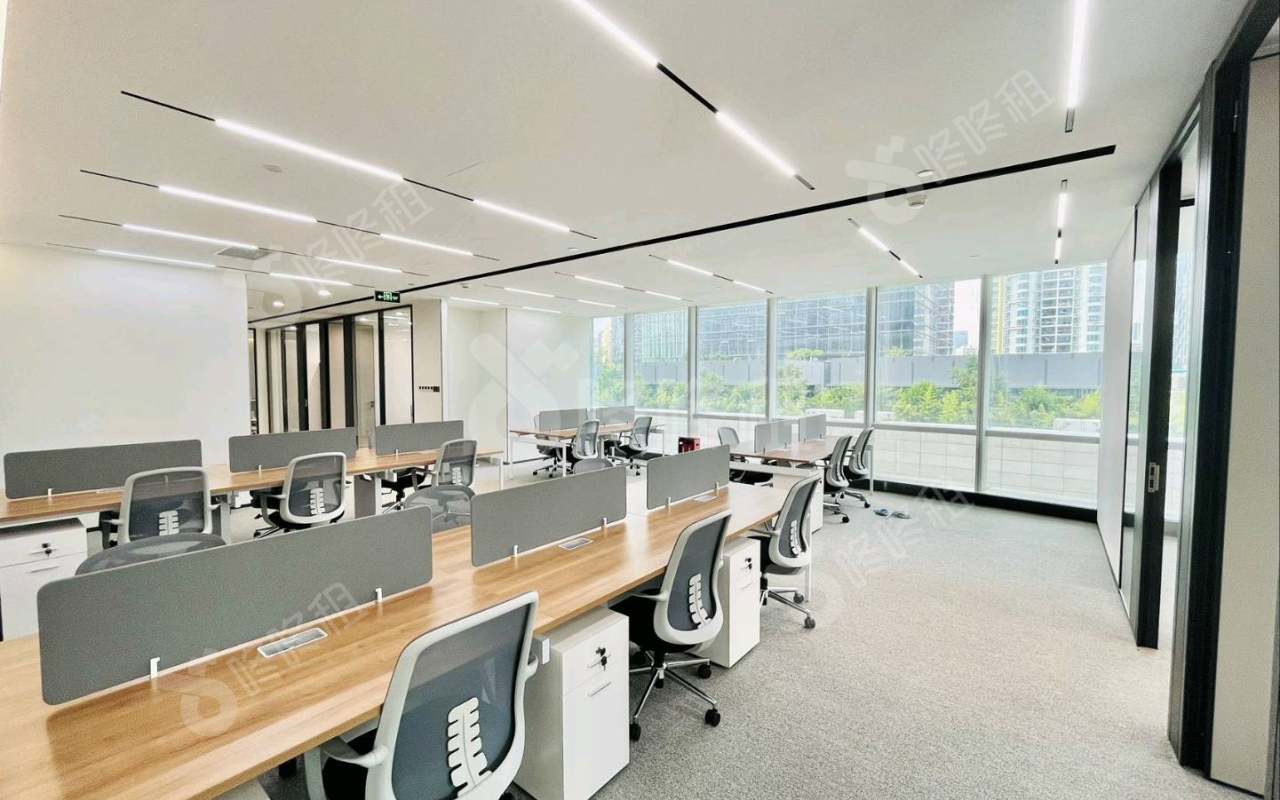中洲控股中心_480平_精装_办公室开间