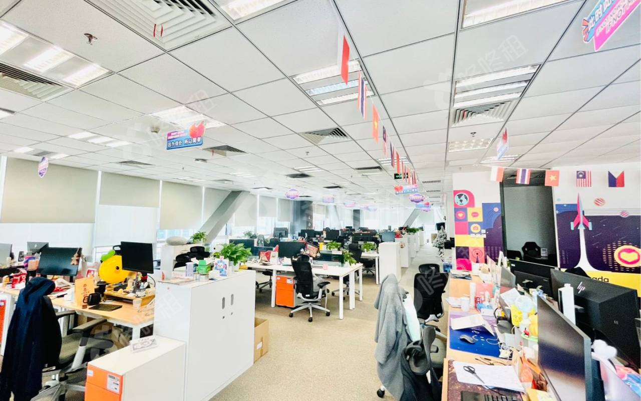 阿里云大厦_1014平_豪装_办公室开间