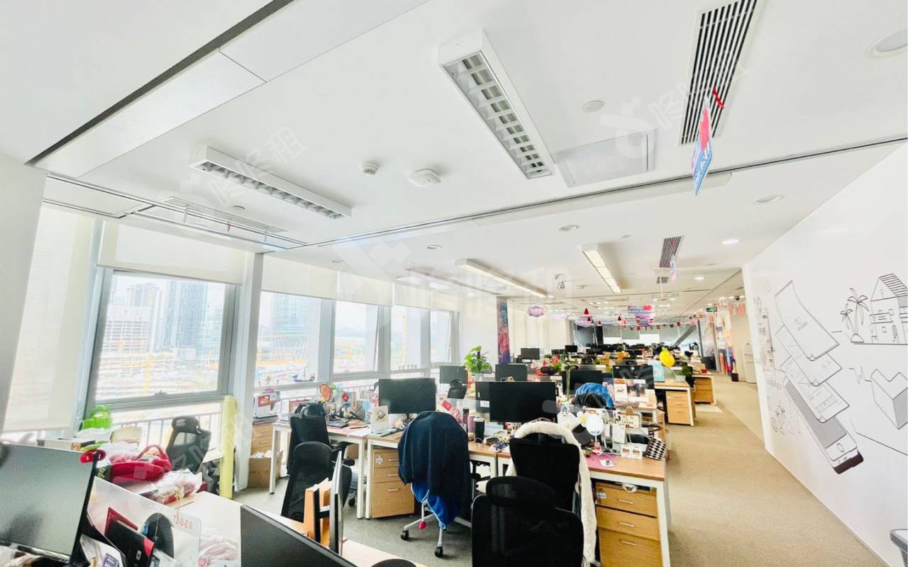 阿里云大厦_1014平_豪装_办公室开间