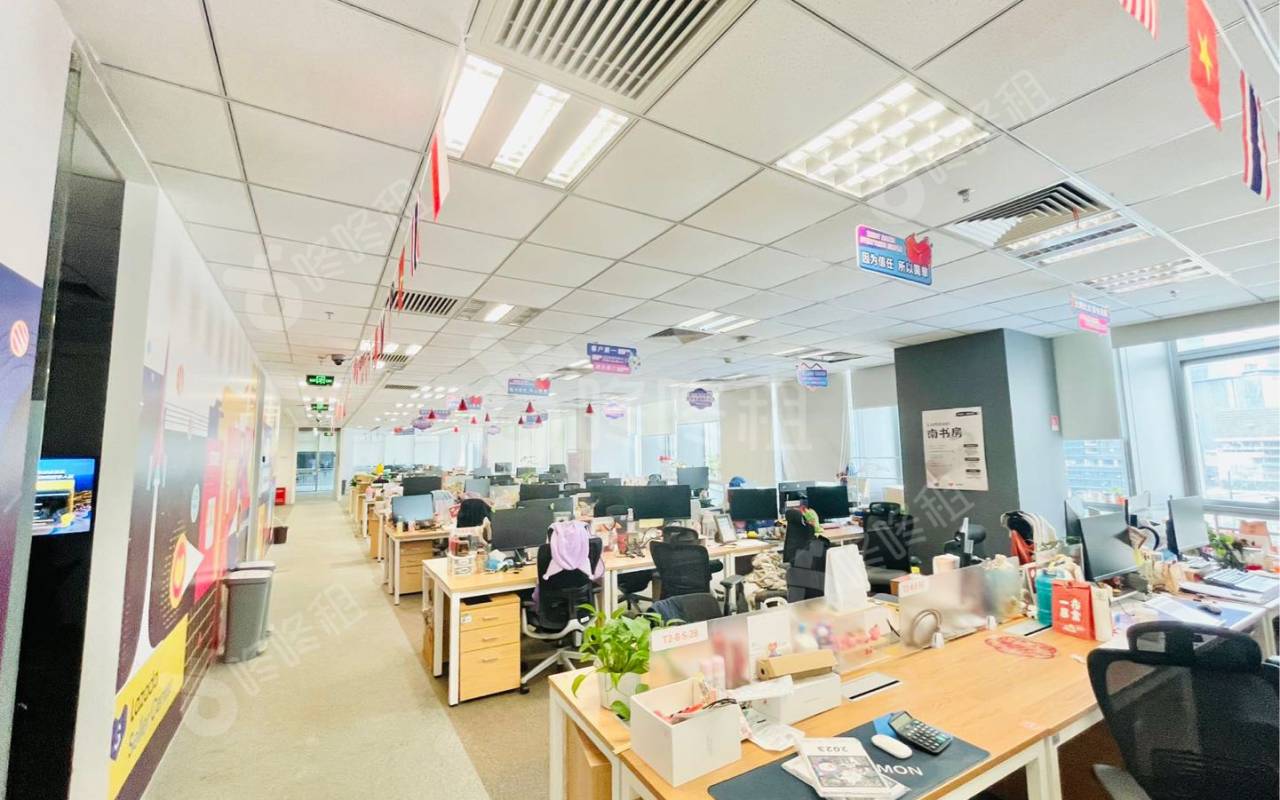 阿里云大厦_1014平_豪装_办公室开间