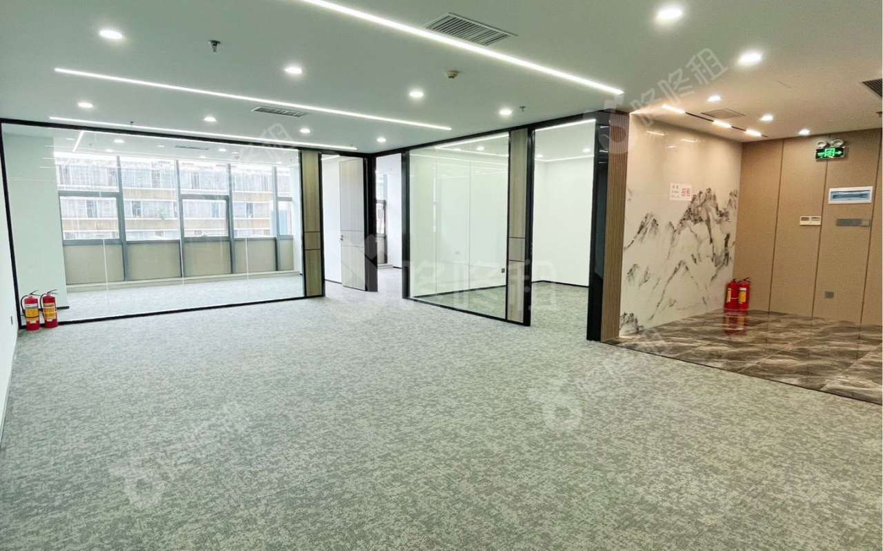 金运世纪大厦_499平_定制装修_办公室开间