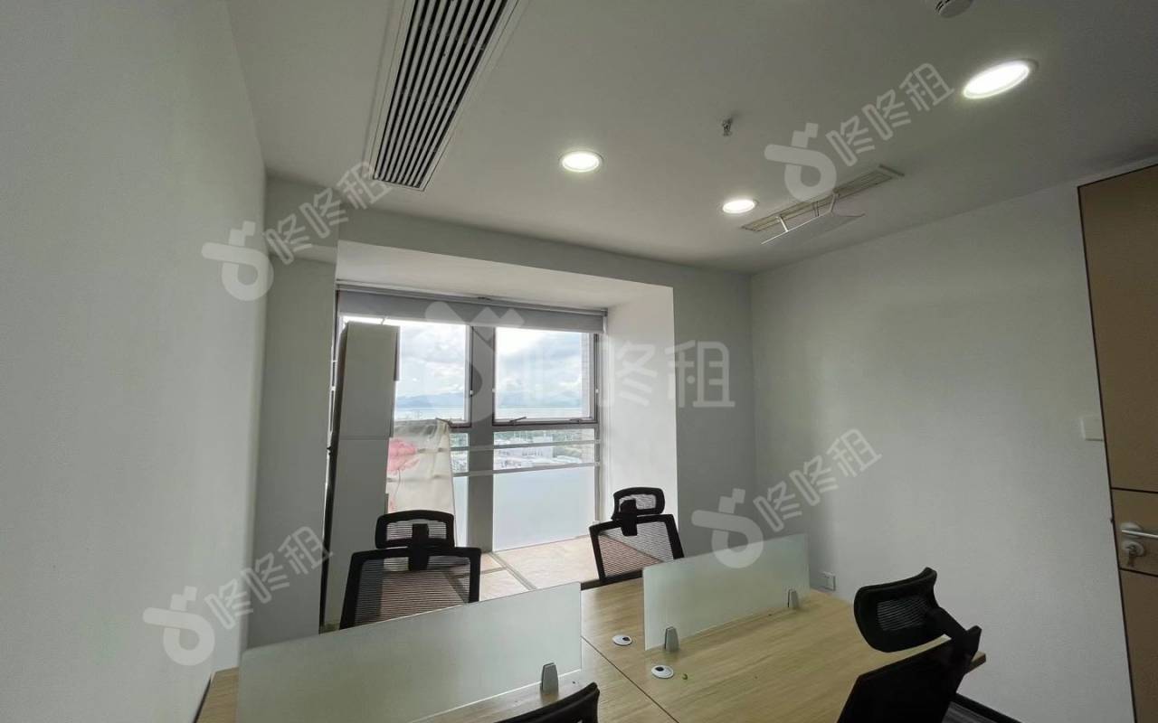 杭钢富春商务大厦_75平_精装_办公室隔间