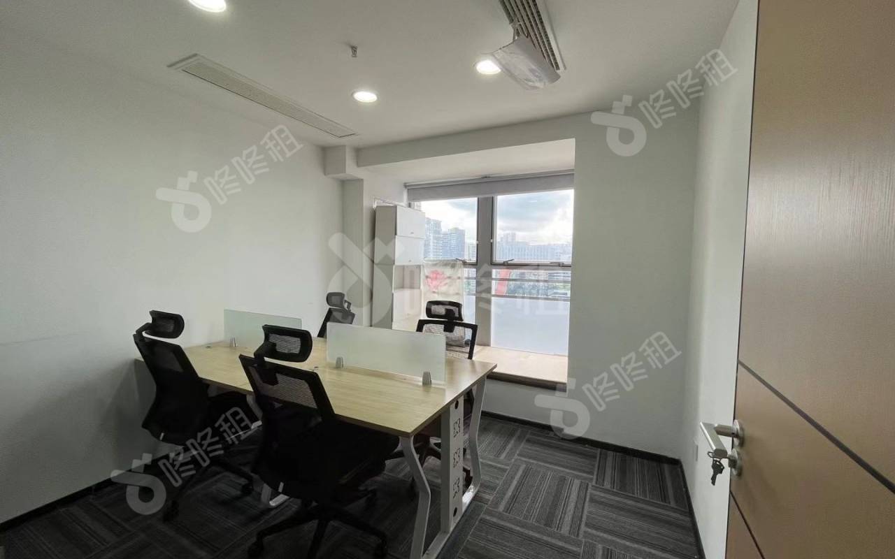 杭钢富春商务大厦_75平_精装_办公室隔间
