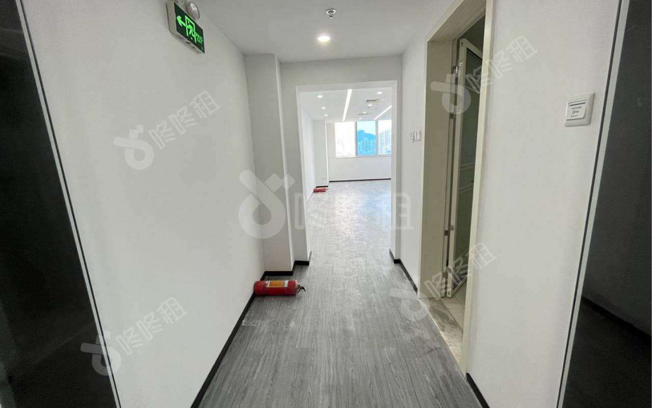 建艺大厦_90平_精装_办公室开间