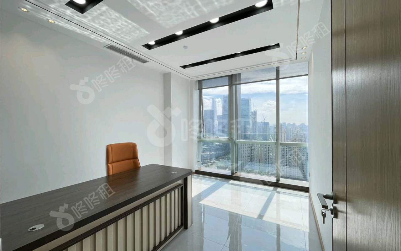 海岸城大厦_161平_豪装_办公室隔间