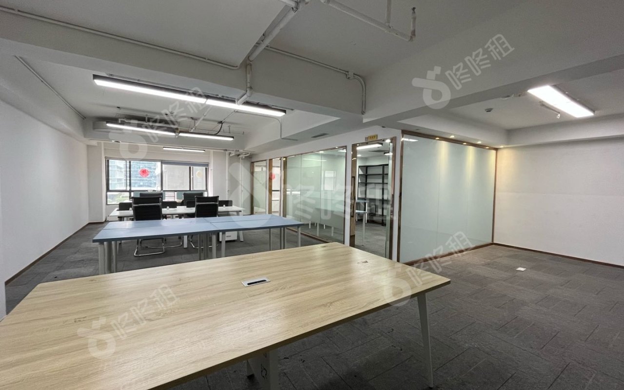 深圳湾科技生态园_91平_豪装_办公室开间
