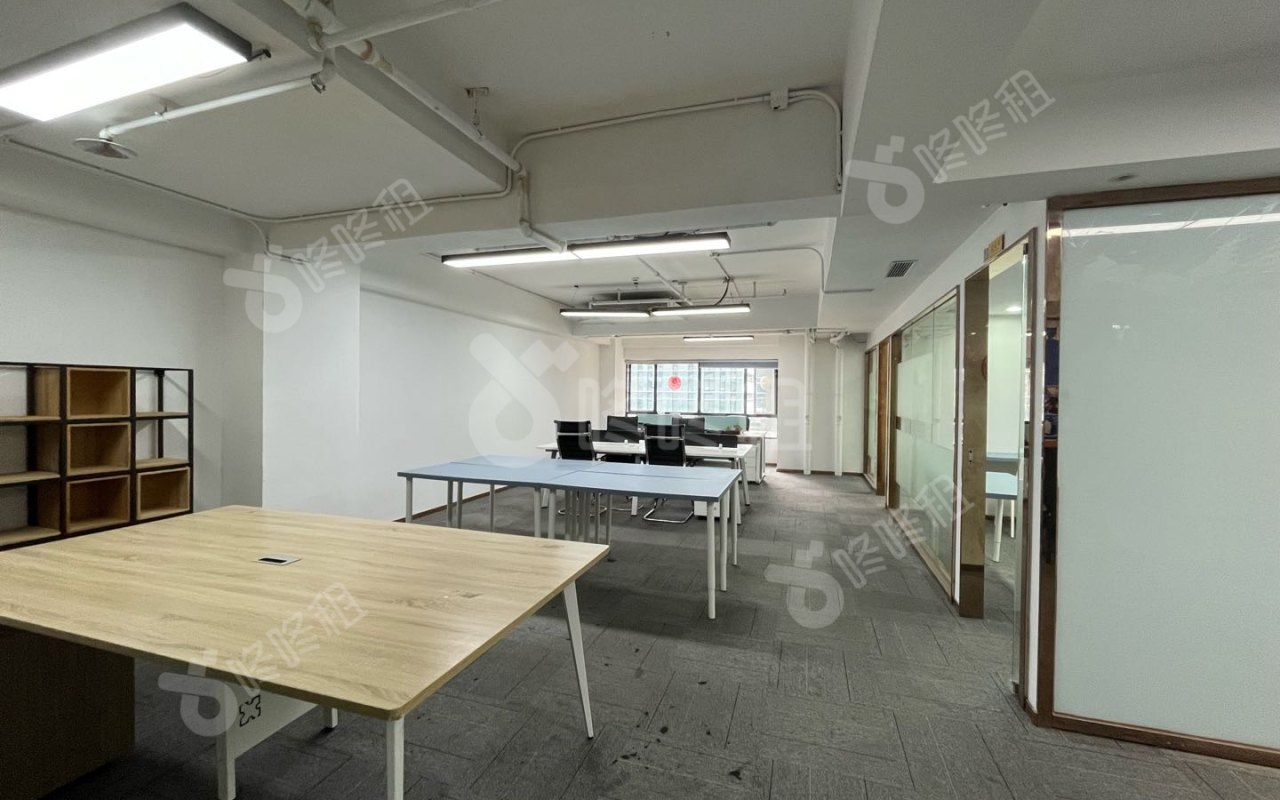 深圳湾科技生态园_91平_豪装_办公室开间