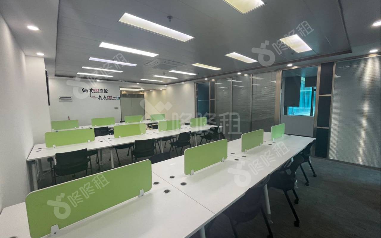 苍松大厦_298平_精装_办公室开间