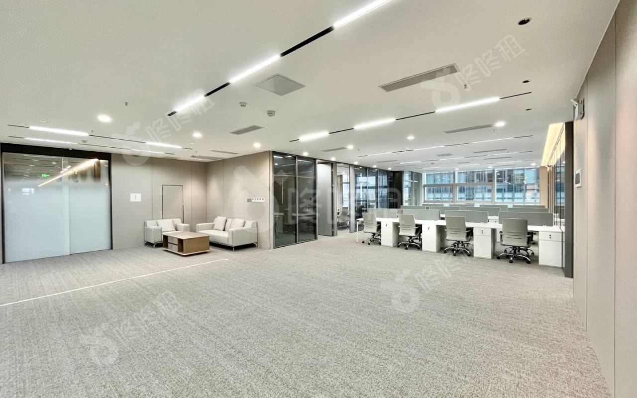 彩讯科技大厦_1268平_精装_办公室开间