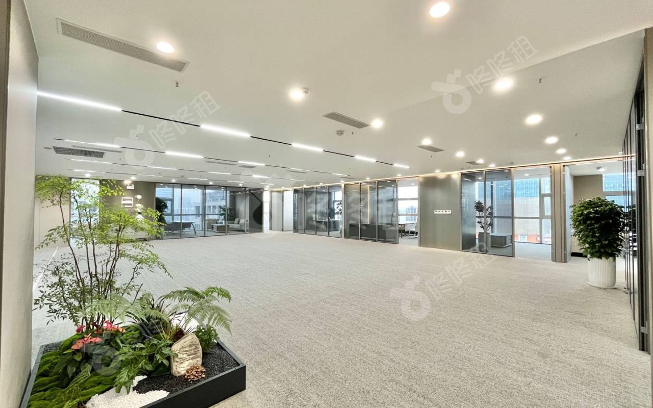 彩讯科技大厦_1268平_精装_办公室开间