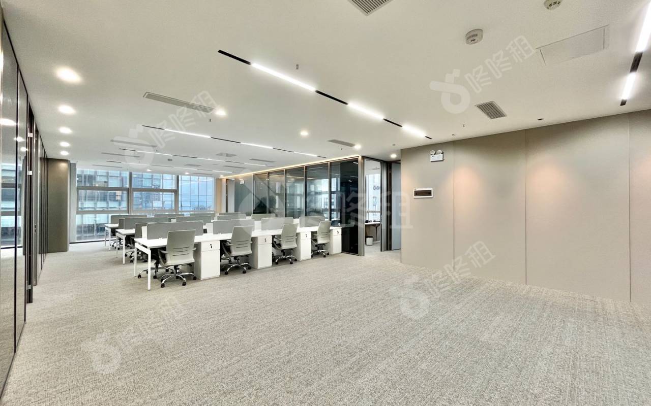 彩讯科技大厦_1268平_精装_办公室开间