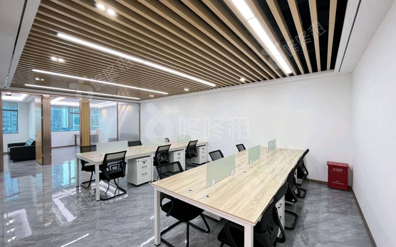 苍松大厦_253平_豪装_办公室开间