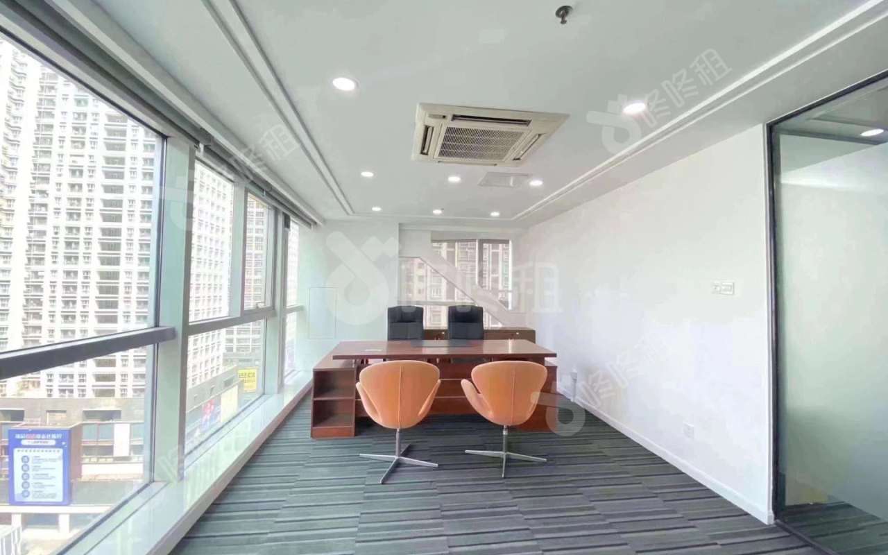 兆邦基金融大厦_344平_精装_办公室隔间