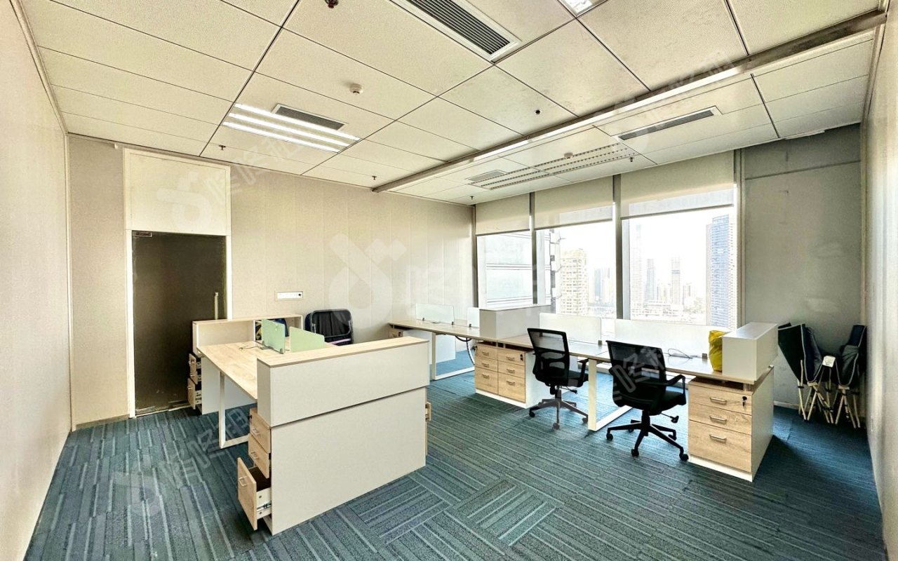 招商局广场_478平_精装_办公室隔间