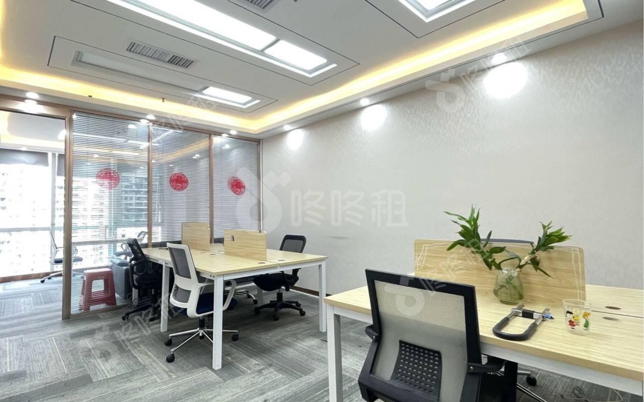海岸城大厦_98平_精装_办公室开间