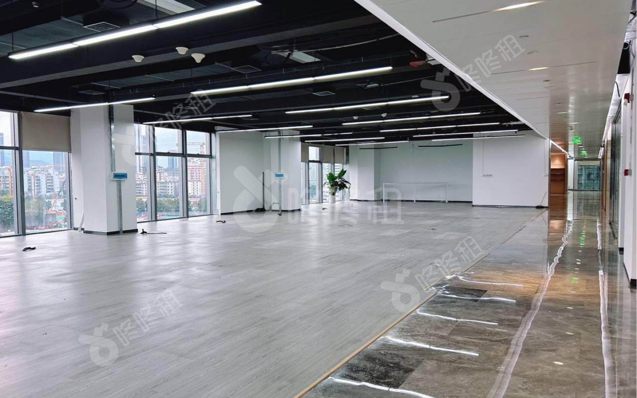 鸿荣源·环智中心_1420.59平_豪装_办公室开间