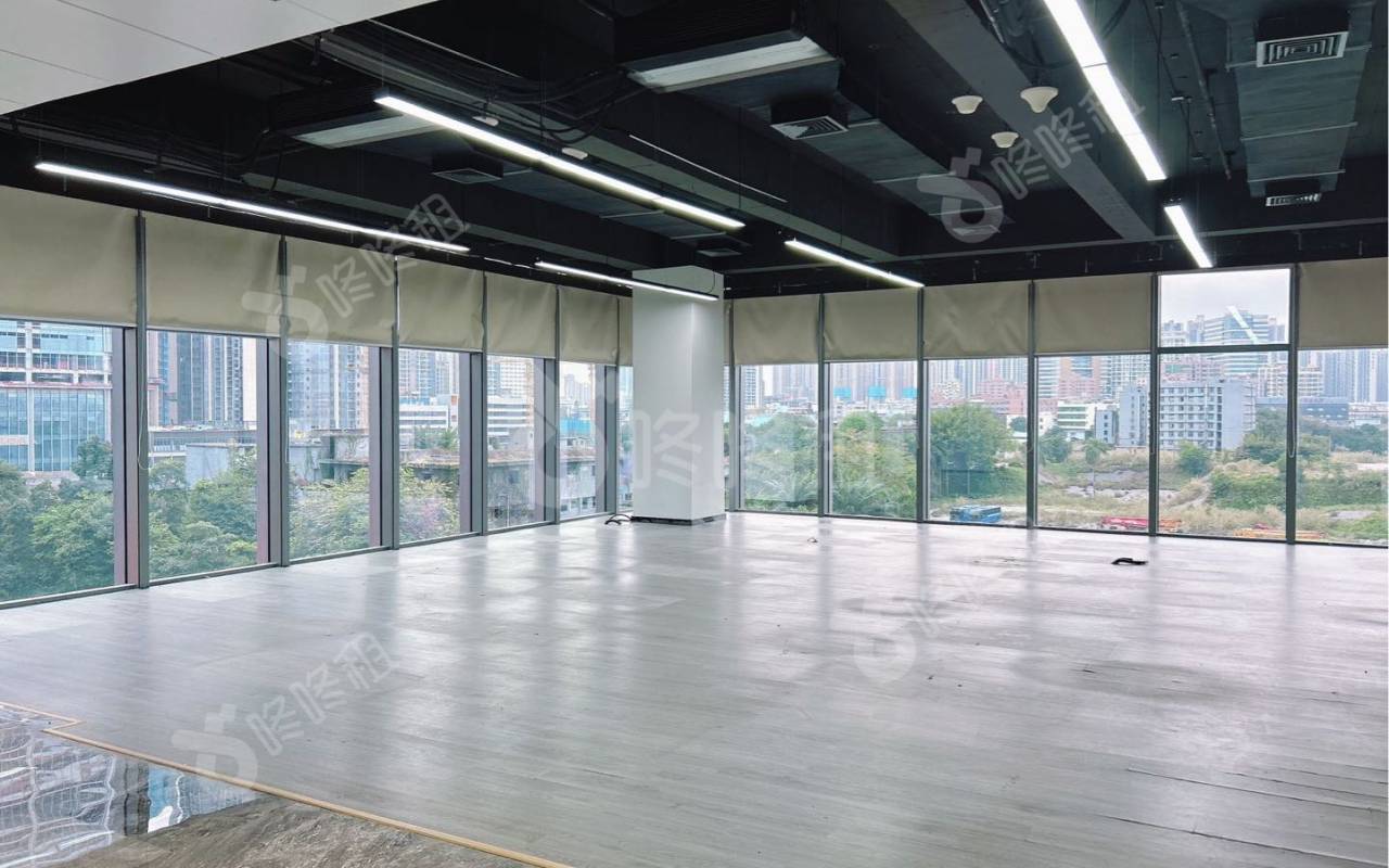 鸿荣源·环智中心_1420.59平_豪装_办公室隔间