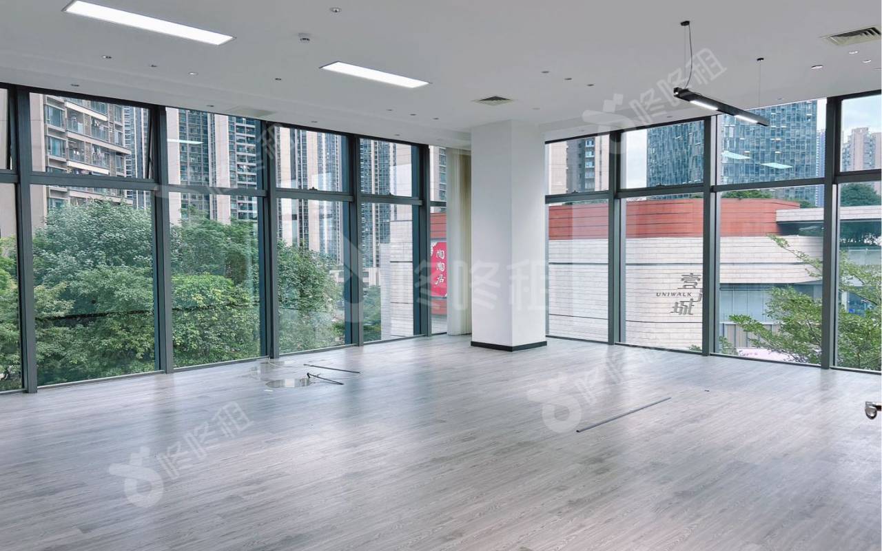 鸿荣源·环智中心_1420.59平_豪装_办公室隔间