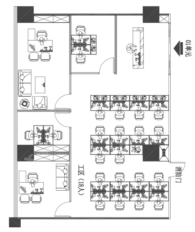 汇海广场_308平米_精装_办公室房源出租