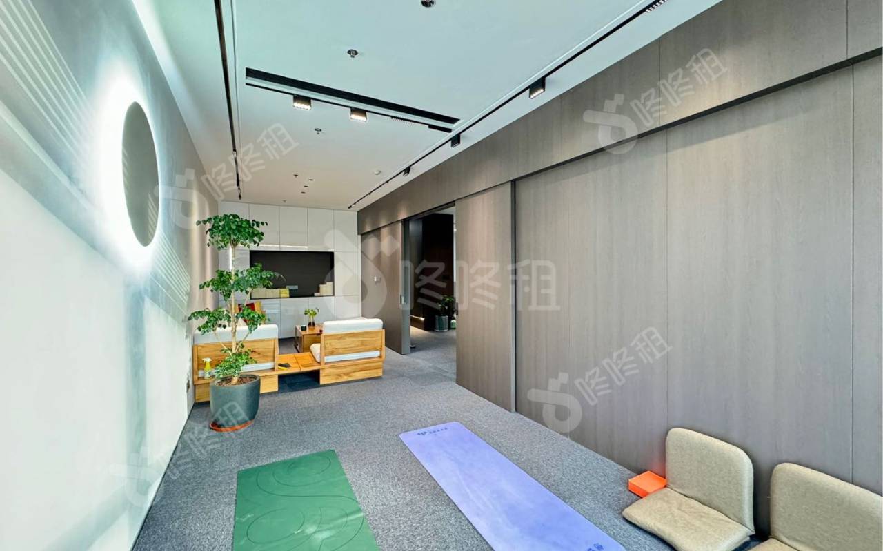 绿景美景广场_376平_精装_办公室隔间