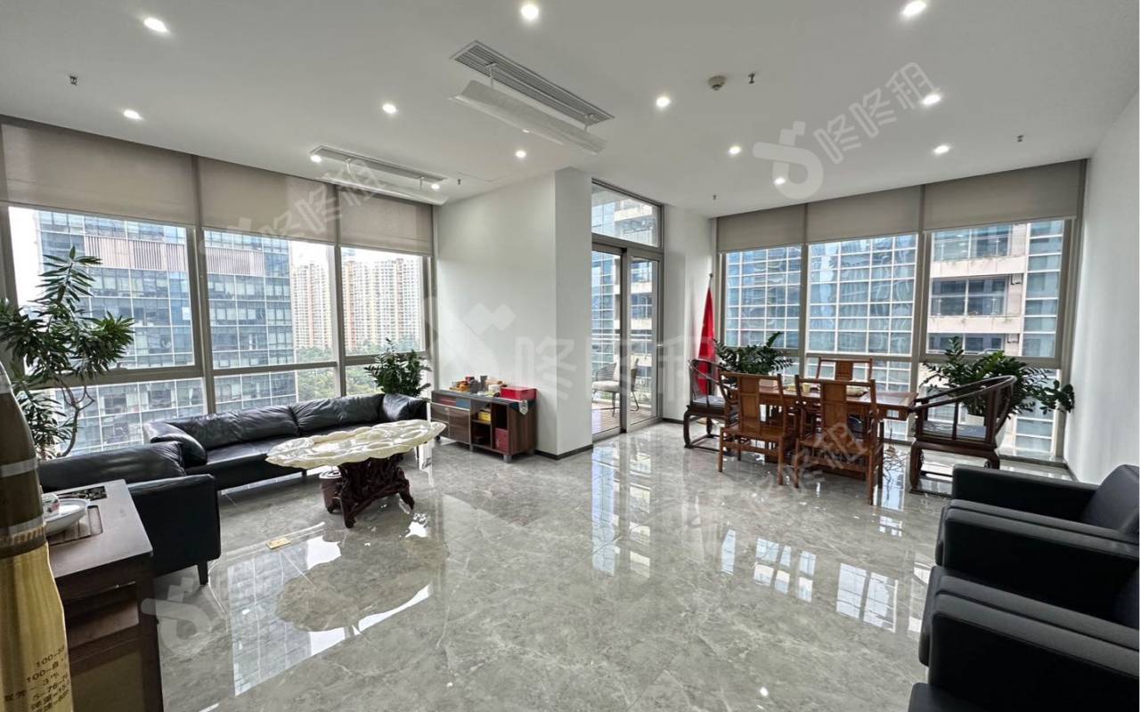 侨城坊_400平_精装_办公室隔间