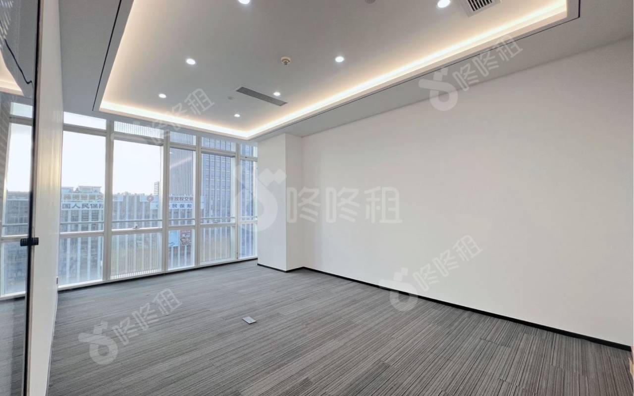 讯美科技广场_381平_精装_办公室隔间