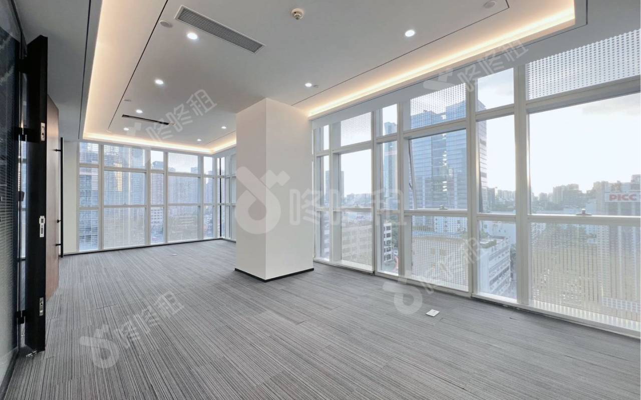 讯美科技广场_381平_精装_办公室隔间