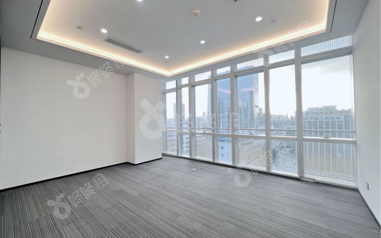 讯美科技广场_381平_精装_办公室隔间